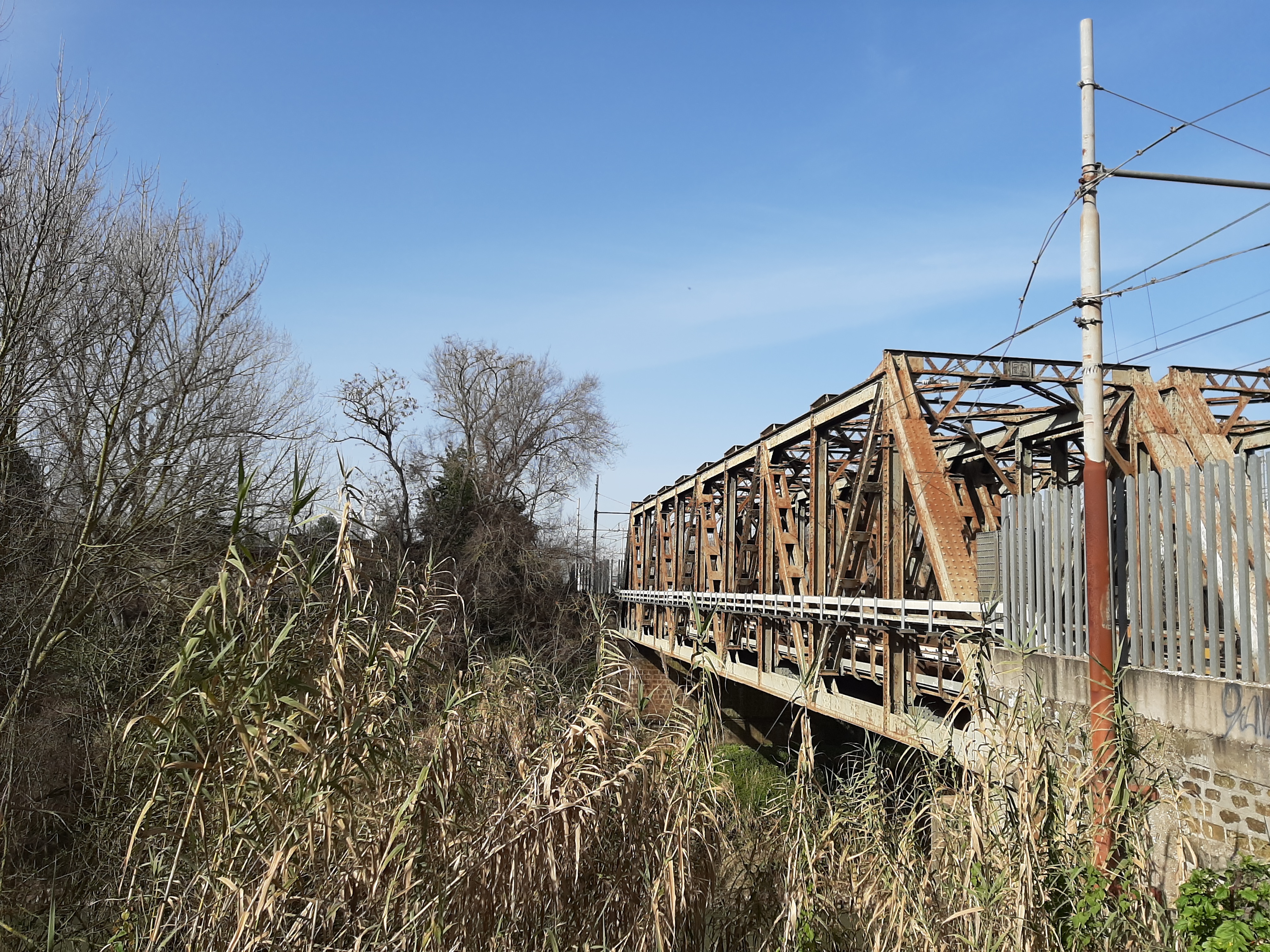 Il Ponte ferroviario Salario, sul fiume Aniene, teatro della vicenda eroica di Ugo Forno [Foto D. Nucera].