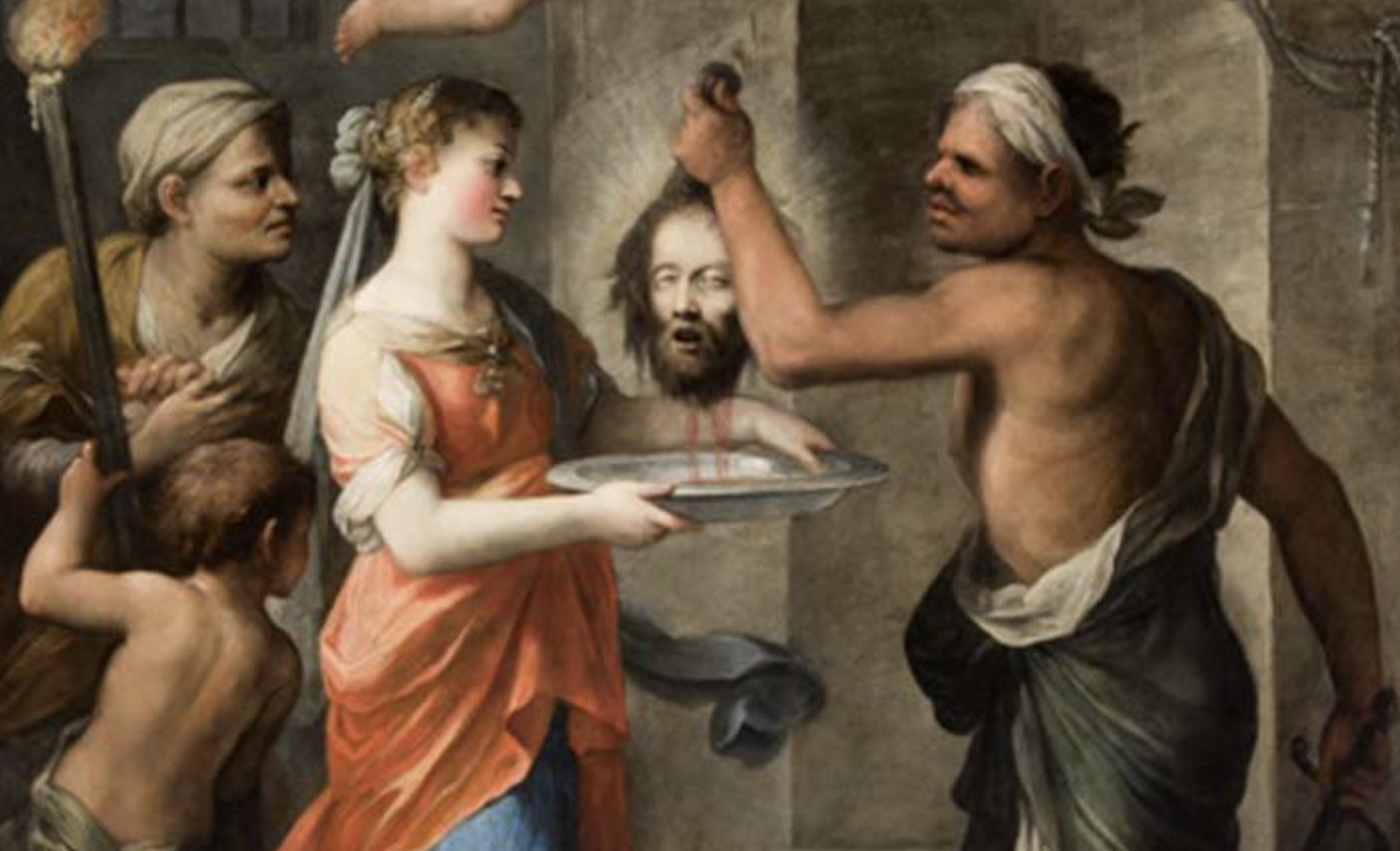 Grazie a un pesante meccanismo la pala può ruotare, mostrando l’altra faccia del dipinto: la decapitazione del Santo, stessa sorte che attendeva i condannati a morte